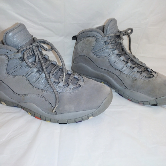 Sz 10.5, Air Jordan 10 Retro Cool Grey 2017 Multicolor 310805-022 - Picture 7 of 9